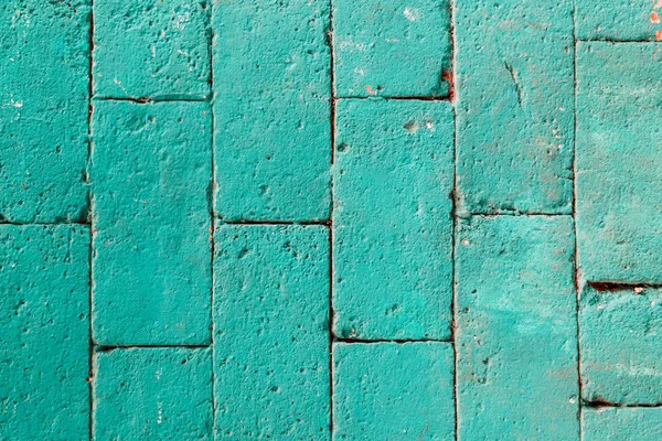 녹색 벽돌 벽 구조 — 스톡 사진