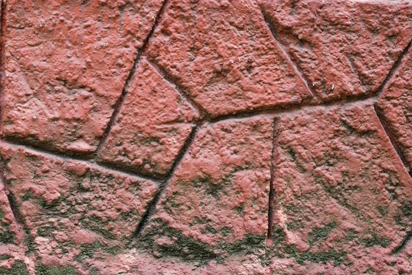 Röda Sten vägg textur — Stockfoto