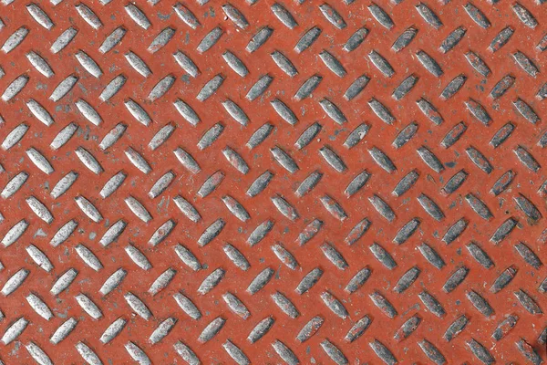 Kırmızı metal duvar doku yivli — Stok fotoğraf