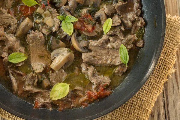 Meat and mushroom stew — Stock Photo, Image