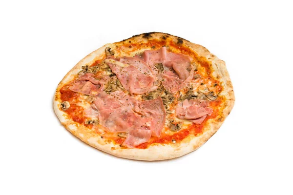 Pizza aux champignons et jambon — Photo