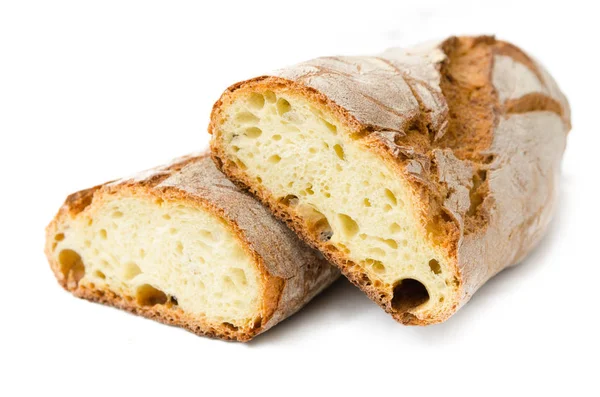 Beyaz ekmek izole — Stok fotoğraf