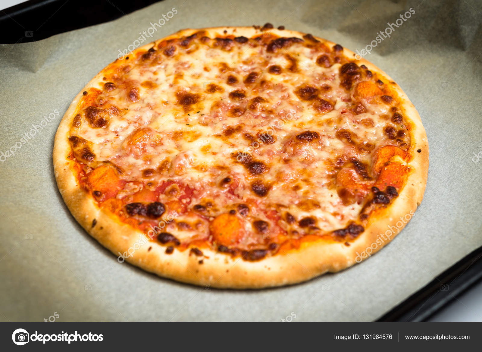 Italian Margherita Pizza Stock Photo C Marmo81 131984576