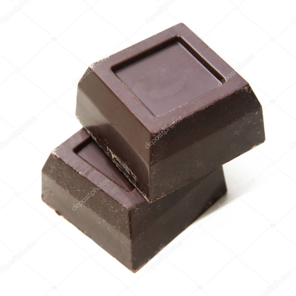 Black Chocolate on white