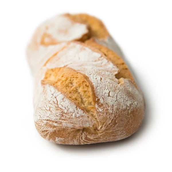 Ciabatta Італійська Хліб Ізольовані Білому Фоні — стокове фото