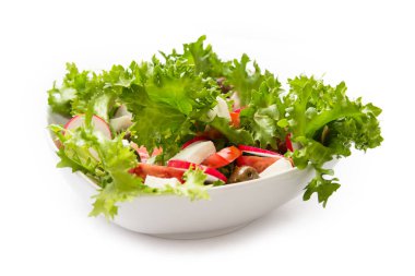 Taze salata.