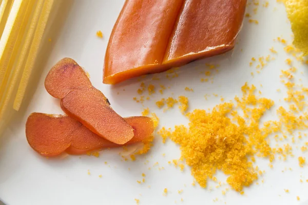 Bottarga, 사르디 니 아 음식 로열티 프리 스톡 사진