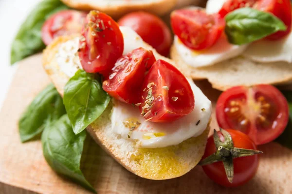 Delicious Italian Bruschette — Stock Photo, Image