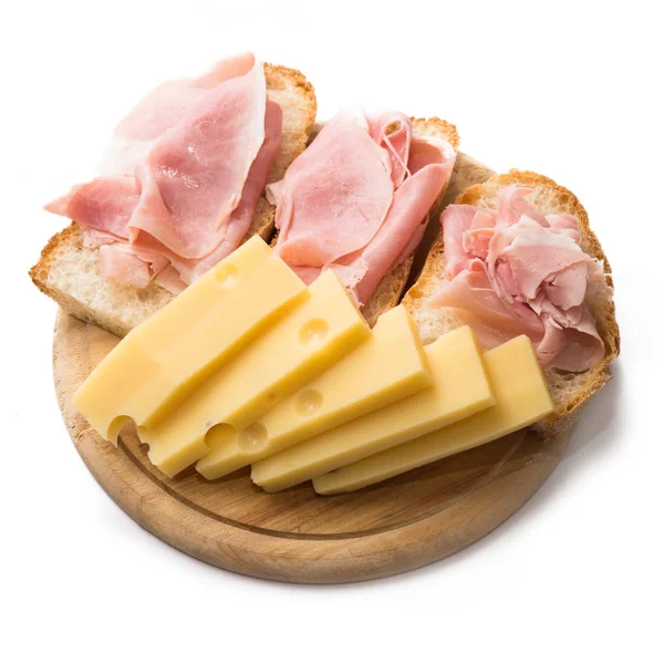 Ugnsbakad skinka och ost — Stockfoto