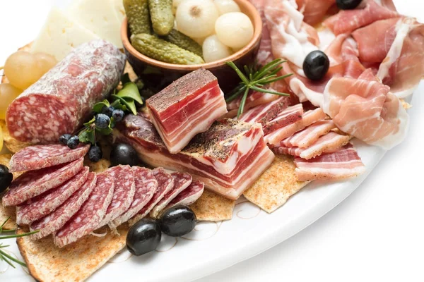 Tray Mixed Italian Foods — Stock Photo, Image