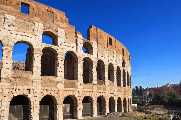 Roma Coliseu Dos Edifícios Históricos Mais Importantes Famosos Europa — Fotografia de Stock