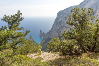 Baunei, Perda Longa kıyısında, Sardunya, İtalya