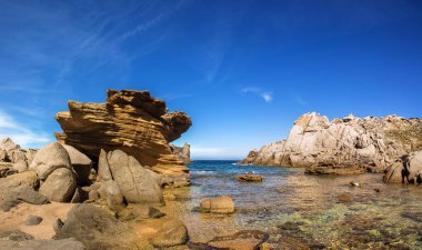 Sardinya, Capo Testa, Santa Teresa di Gallura, İtalya 