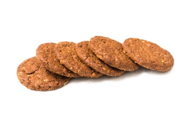 beyaz zemin üzerine bisküvi