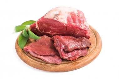 Doğrama Kurulu üzerinde taze Dana Bonfile