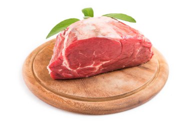 Doğrama Kurulu üzerinde taze Dana Bonfile