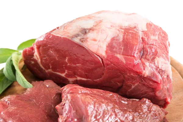 Fresh Beef Tenderloin Chopping Board — Stock Photo, Image