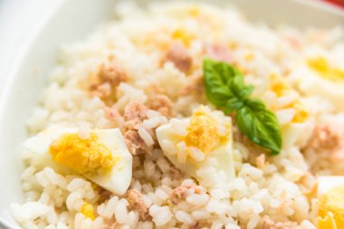 Lokantada nefis risotto yakın çekim