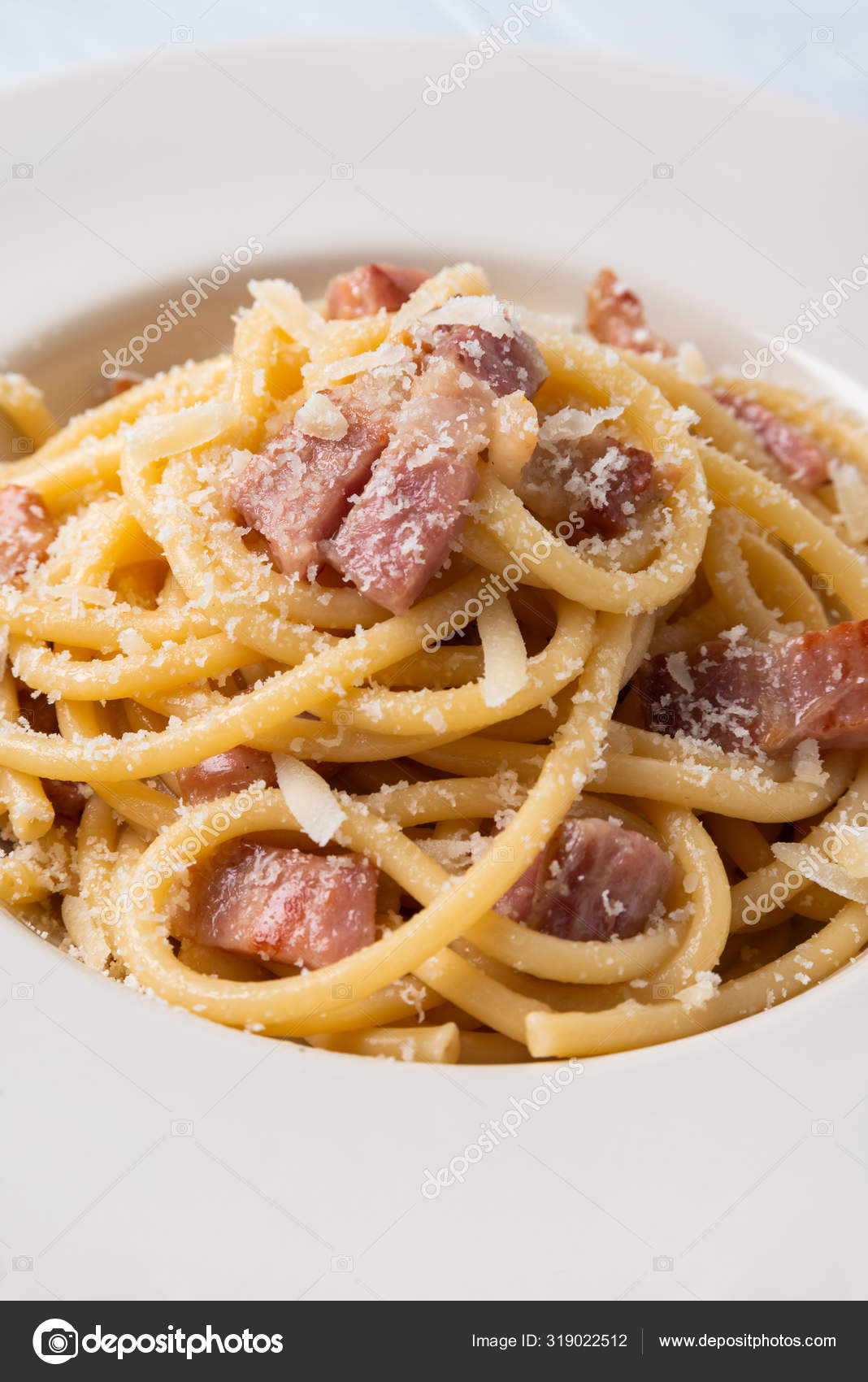 Bucatini Alla Gricia Typical Recipe Italian Pasta Guanciale Pecorino