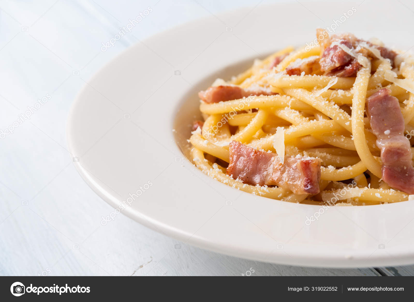 Bucatini Alla Gricia Typical Recipe Italian Pasta Guanciale Pecorino