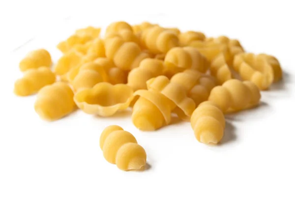 Rohe Gnocchi Traditionelle Italienische Pasta Auf Weißem Hintergrund — Stockfoto