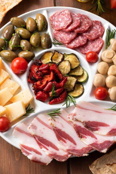 Italiaanse Keuken Antipasti Catering Eten — Stockfoto