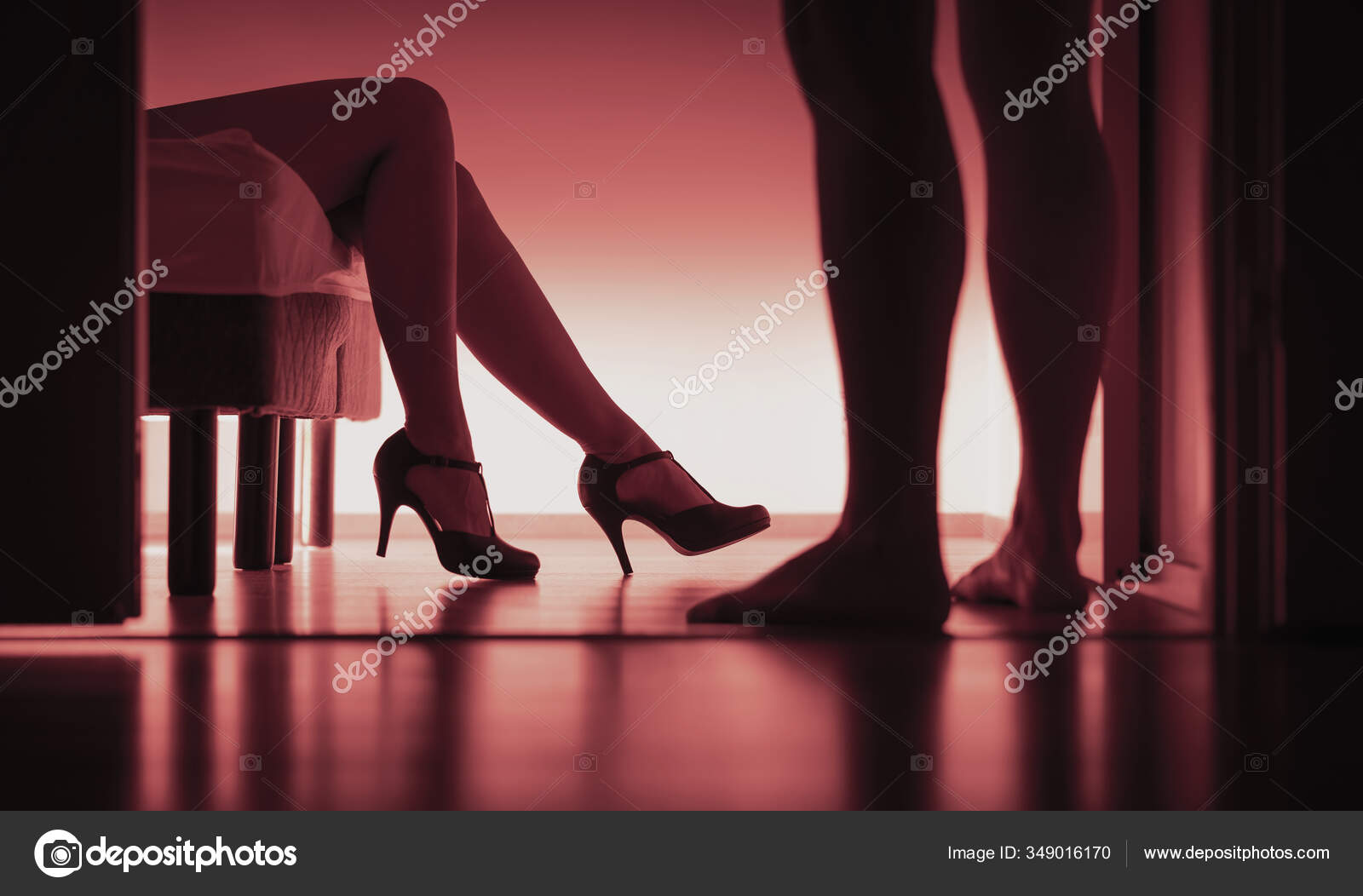 Escort Paid Sex Prostitution Sexy Woman Man Silhouette Bedroom Rape Stock Photo by ©terovesalainen 349016170 image