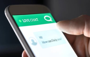 Müşteri hizmetleri ve sohbet robotu ve otomatik mesajlarla canlı sohbeti destekleyin. Ya da insan hizmetçiyle. Cep telefonu uygulamasında yardım ve yardım. Otomatik robot ve robot. Geri bildirim hücresi için akıllı telefon yardım masası.