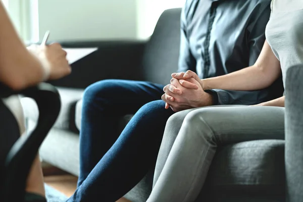 Aconselhamento Terapia Para Casal Família Adoção Psicologia Psicoterapia Conceito Sessão — Fotografia de Stock