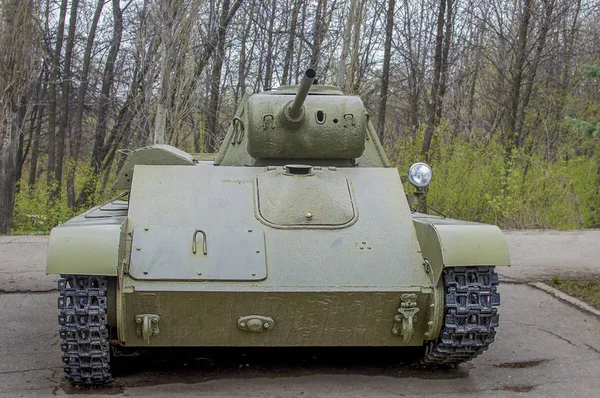 The Soviet Army tank, which took part in the battles of World War II