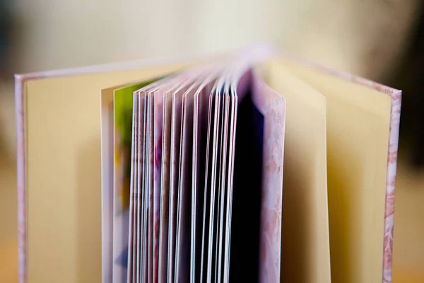 Egy Nyitott Könyv Sok Puha Papíroldallal Oktatás Tudomány Fogalma — Stock Fotó
