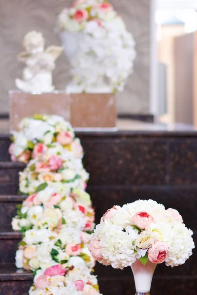 Composition Made Florists Fresh Flowers Party Wedding Celebration — Stock Photo, Image