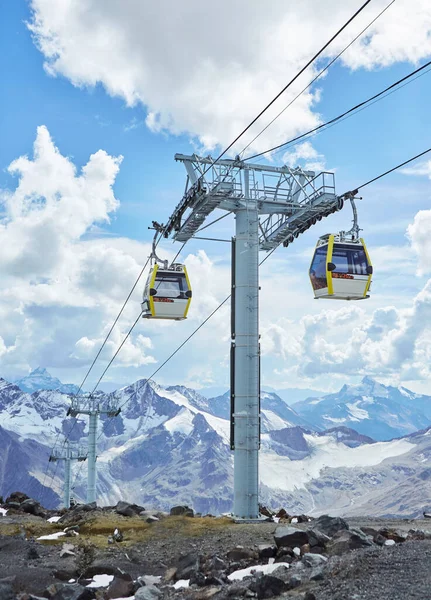 Attraction Cable Car Climbing Mountain Travel Tourism Mountains Forest High Royalty Free Stock Images
