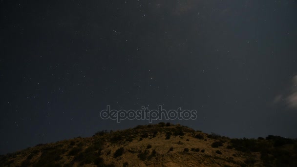 Étoiles rempli ciel nocturne — Video