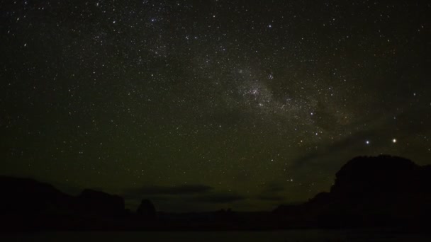 Vía Láctea, lapso de tiempo — Vídeos de Stock