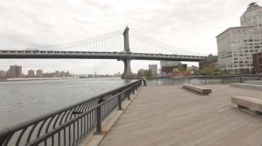 Manhattan Bridge viewed from Empire-Fulton Ferry State Park 