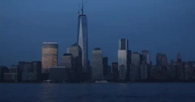 Hudson Nehri ile aşağı Manhattan 