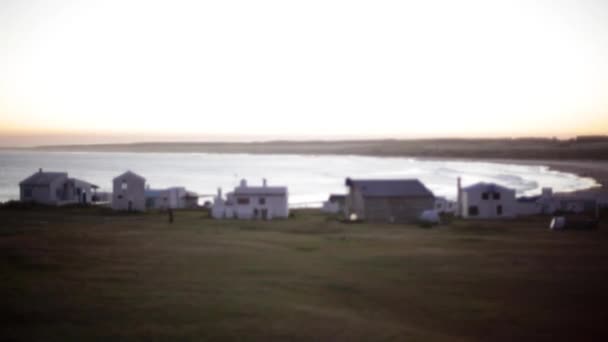 Casas de playa rústica — Vídeo de stock