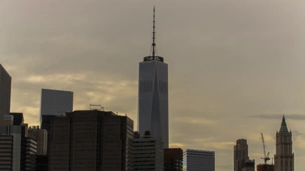 Un centro de comercio mundial — Vídeo de stock