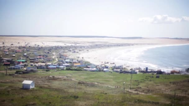 Weiler an der Küste, Cabo Polonio — Stockvideo