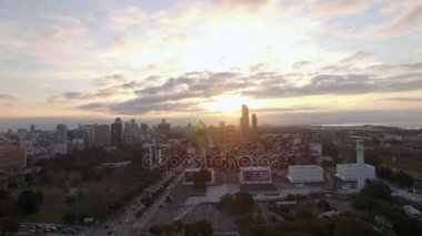 Buenos Aires şehir manzarası şafak