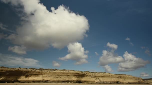 Clouds over cliff in Argentina — Stock Video