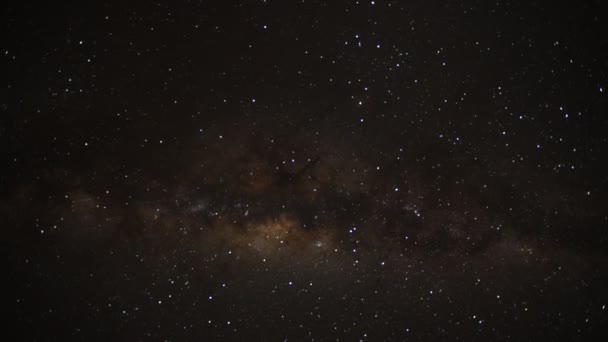 Sterne erfüllten Nachthimmel — Stockvideo