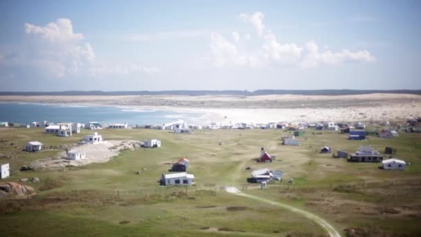 Hamlet costeiro, Cabo Polonio — Vídeo de Stock