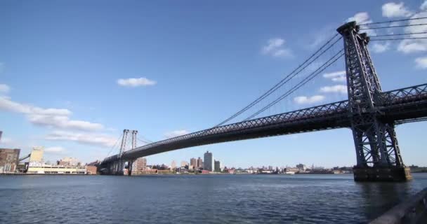 Williamsburg Brücke, New York city — Stockvideo