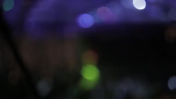 Luzes de discoteca piscando — Vídeo de Stock