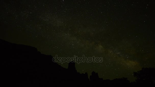 星级填充的夜晚的天空 — 图库视频影像