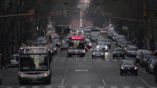 Traffic Buenos Aires City — Stock Video