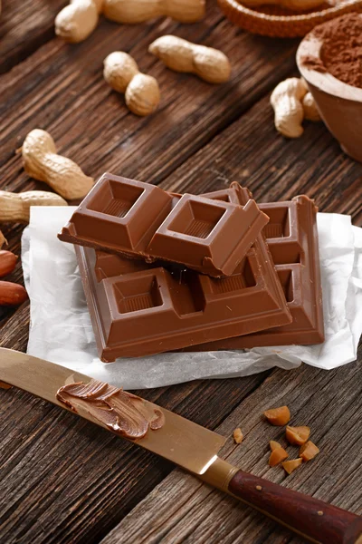 Potongan coklat — Stok Foto