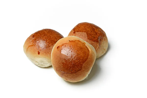 Heap of brioches on white background — Stock Photo, Image